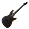 Factory Outlet-6 Strings Black Electric Guitar with 24 Frets,Neck Through Body,Rosewood Fretboard