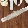 Wedding Sashes JaneVini Shining Rhinestone Dress Belt Pearl Crystal Bridal Satin Sash Beading Ribbon Belts Bridesmaid Waistband8580461