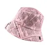 Zwart Wit Brief krant Print Zonnehoed Mode Visser Hoeden Mannen Vrouwen Straat Hip Hop Emmer Hoed Vissen Cap G220311