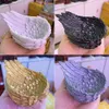 QUARTZ CRYSTAL BALL BASE DECOR CARVED LOVE Feathers Display Stand Coral Shell Resin Pedestal Glass Sphere Ornament Craft (utan boll)