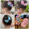 Neue Mädchen süße bunte Chiffon Blume Französisch Maruko Dutt Haarstyling Werkzeug Stirnband Haarbänder Mode Haar-Accessoires