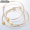 Enfashion Letter Bracelet Initial Cuff Bracelets Gold Color Alfabet Bangles Bracelets for Women Pulseiras Diy Jewelry Q0717