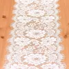 Birthday Party Supplies White Lace Table Runner Wedding Place Layout Home Dining Decoration Tablecloth