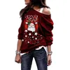 Mode Vrouwen Kerst Hoodie Sweatshirt Jumper Herfst Winter Dame Sweater Xmas Pullover Casual Tops Blouse