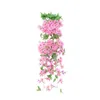 Dekorativa Blommor Kransar Konstgjorda Fake Hängande Silk Vine Plant Hem Trädgård Inomhus / Utomhus Inredning