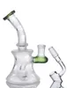 Glass Bong Hosahs Waterpipes Recycler Oil Rig Water Bongs Rökning Pipe Dab Rigs Shisha Beaker med 14mm banger