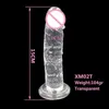 Nxy seksproducten dildo's kristal transparante dildo zachte realistische penis sterke zuiggelei lul anale kont plug erotisch spel voor dames nep dick s 1227