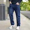 Jeans da uomo Classic Straight-gamba 44 46 48 Plus Size Baggy Casual Denim Pants Primavera Pantaloni autunnali Abbigliamento da marca di alta qualità