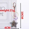 Hooks & Rails Design Soft Cute Acrylic Pearl Star Sequin Keychain Handbag Key Ring Chain Valentine's Day Gift For Lover