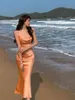 Korobov Donne Sexy Scollo A V Backless Dress New Vintage Cinghia di Spaghetti Abiti Femminili Elegante Chic Slim Abiti Femme 210430