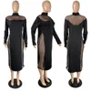 Robes décontractées grande taille femmes vêtements 2021 été tout match couleur pure tricoté maille tout match noir 5XL Ladie Sexy moulante fête