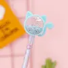 1 PCS Papelaria Kawaii Gel Pen School Office Supply Novel criativo Lantejoulas Gato Glitter Recreação Bonito Gelpen presentes