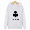 Men039s Sweatshirts Sweatshirts 2021 Automne Sweat-shirt décontracté Marant Marant imprimé unisexe Longsleved Pullover6421415