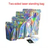 Up Zip Lock Bag Self Stand Seal Zipper Hologram Packaging Bag4386286