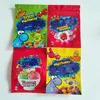 Квадратная Лечебная веревка Укусы Сыргики Gummies Candy Gummy Bag 500 мг Узорные пластиковые Идеики Упаковка Упаковка Кластер Большой Жевастые Систых Запах застенчивания молнии