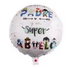 18inch İspanyol mutlu baba039s gün helyum globos feliz dia süper papa folyo balonlar baba anne adam parti dekorasyon baloes6755685