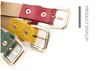 Cinturones Cinturón de mujer Imitación de cuero Aleación Pin Hebilla Patrón de piedra Moda Lagarto Jeans decorativos