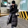 Parka lungo invernale da donna Fashion Space Cotton imbottito caldo addensato cappotto da donna Outwear 210515