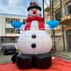 Bonhomme de neige gonflable fait sur commande mignon pour la décoration extérieure de publicité d'accessoires de fête de Noël