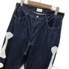 Nowa dostawa haft kości KAPITAL dżinsy mężczyźni kobiety wysokiej jakości spodnie dżinsowe KAPITAL Cargo X0628