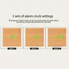 Other Clocks & Accessories Wooden LED Alarm Clock Retro Glow Desktop Table Decoration Voice Control Snooze Function Desk Tool