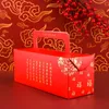 StoBag Happy Year Red Box Suit With Transparent Window Portable Gift Packaging Birthday Favor 210602