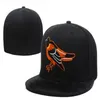 En yeni Arrivel Moda Orioles Beyzbol Kapakları Hiphop Gorras Bones Erkekler İçin Sport Kadınlar Düz takılı şapkalar9714281
