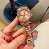 Hoge Kwaliteit Dame Horloges Top Merk Designer Diamond Alle roestvrijstalen band Horloges Quartz Vrouwen Horloge Girl Valentine's Present Christmas Mother's Day Gift