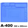 A-400 ESD 단열 작업 매트 납땜 스테이션 철 전화 컴퓨터 수리 패드 자기 내열성 BGA 절연체 플랫폼 도매