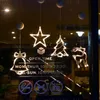 Dizeler Noel Festival Dekoratif Işıklar Noel Baba Led Emme Kupası Pencere Asma Atmosfer Sahne Dize Işık Dekor