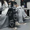 Sommerhose Damenhose Gothic Streetwear Oversize Bein lässig Hip-Hop Harajuku Femme Pantalon Vintage Ästhetik dunkel 211124