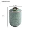 GE печь керамический чай для хранения чая чайные банки мини 6,3 * 10.1 см банка конфеты с крышкой качества специй для хранения коробки для хранения продуктов питания COONTAINER 210330