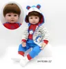 47см детские игрушки куклы мягкие силиконовые винил bebe reborne менино куклы игрушки игрушки дом играть в детский праздник подарок lol q0910