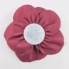 Accessoires cheveux 20 PCS/Lot 6 pouces grandes fleurs en tissu Satin fait à la main bricolage bébé fille Boutique pour Barrette bandeau chapeaux