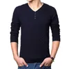 M-4XL Winter Henley Neck Sweater Men Cashmere Pullover Christmas Mens Breit S Pull Homme Jersey HOMBRE 210909