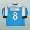 Nikivip Custom Retro Teemu Selanne #8 Team Finland Hockey Jersey zszywana biały niebieski rozmiar S-4xl Dowolne nazwisko i numer najwyższej jakości koszulki