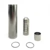 Автомобильный топливный фильтр 6 дюймов Solvent Trap 1 / 2x28 черный металлический серый 7 чашек + проставка с 2 резиной o кольца 5 / 8-24