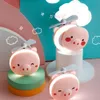 Portable Cartoon Piggy Maquillage Miroir De Charge Cochon Ventilateur Lumière De Remplissage Convient Pour Famille Voyage Alpinisme Rose yy28