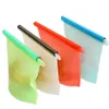 500ML Reusable Silicone Food Fresh Bag Wraps Fridge Food Storage Containers Refrigerator Bag Kitchen Colored Zip Bags