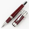 Limited Writer edition Mark Twain Roller ball pen High quality Writing Ballpoint pens Black Blue Wine Red resin engrave texture office school supplies 0068/8000