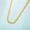 Gouden kettingen voor vrouwen eenvoudige Chinese retro -stijl kleine taille ketting fijne juwelenketen bruiloft bijoux femme collier ketens morr22