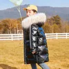 2021 Новые девушки вниз куртка дети вниз Parkas пальто меховой детский ребенок подросток утолщение верхней одежды для холодной зимы TZ950 H0910