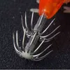 8 Uds señuelo de pesca 3D luminoso camarón calamar gancho Jigs Leurre Egi pulpo Calamar sepia 211222