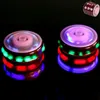 Kleurrijke Flash Led Light Spinning Top Laser Muziek Speelgoed Gyroscoop Imitatie Hout Gyro Kid's Luminous Boys Girl Fun
