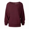 Maglione donna autunno inverno manica a pipistrello pullover femminile casual maglia allentata maglione caldo tasca top maglioni sexy 210428