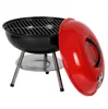 Kök Matsal Bar Grill Portable Folding Chalcoal Rostfritt stål Grill Wild Camping Easy Carry Outdoor Picnic Garden 14-tums kolgrill