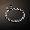 Hurtownie 5mm Cuban Link Chain Cubic Cyrkon Lobster Klamra męska Prosta Moda Hip Hop Biżuteria Prezent