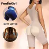 Känsla Fajas High Compression Kläder Överbust Postpartum Recovery Slimming Body Shaper Waist Girdle Butt Lifter Shapewear CX200803