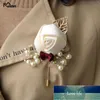 ميلديل الزفاف boutonniere الحفلة الراقصة حفل زهرة الرجال بروش دبابيس الأبيض الزفاف boutonniere العريس buttonhole الشريط زهرة سعر المصنع خبير تصميم