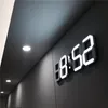 3D LED Wall Clock Modern Design Digital Table Alarm Nightlight Saat reloj de pared Watch For Home Living Room Decoration 220115
